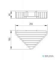 MEDIDAS JABONERA TRIANGULAR BRUMA